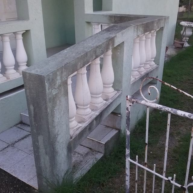 Balustrade and gate after cleaning