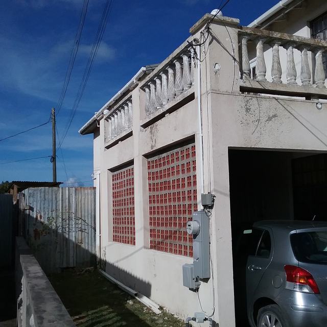 House exterior wall after cleaning