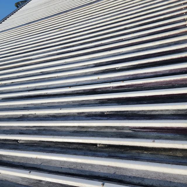 Roof sheets after cleaning